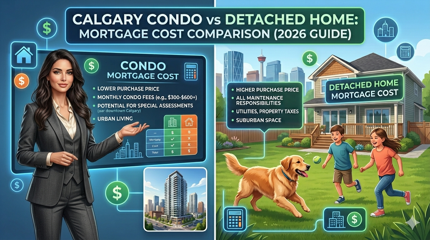 condo vs detached mortgage Calgary