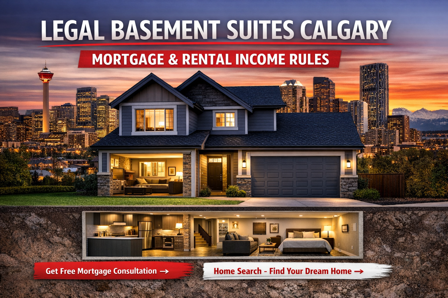 Legal basement suite mortgage Calgary