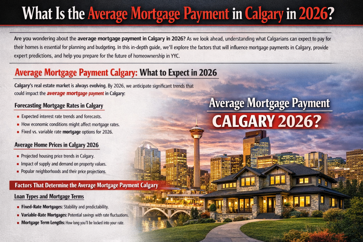 AVERAGE MORTGAGE PAYMENT CALGARY 1 average mortgage payment Calgary
