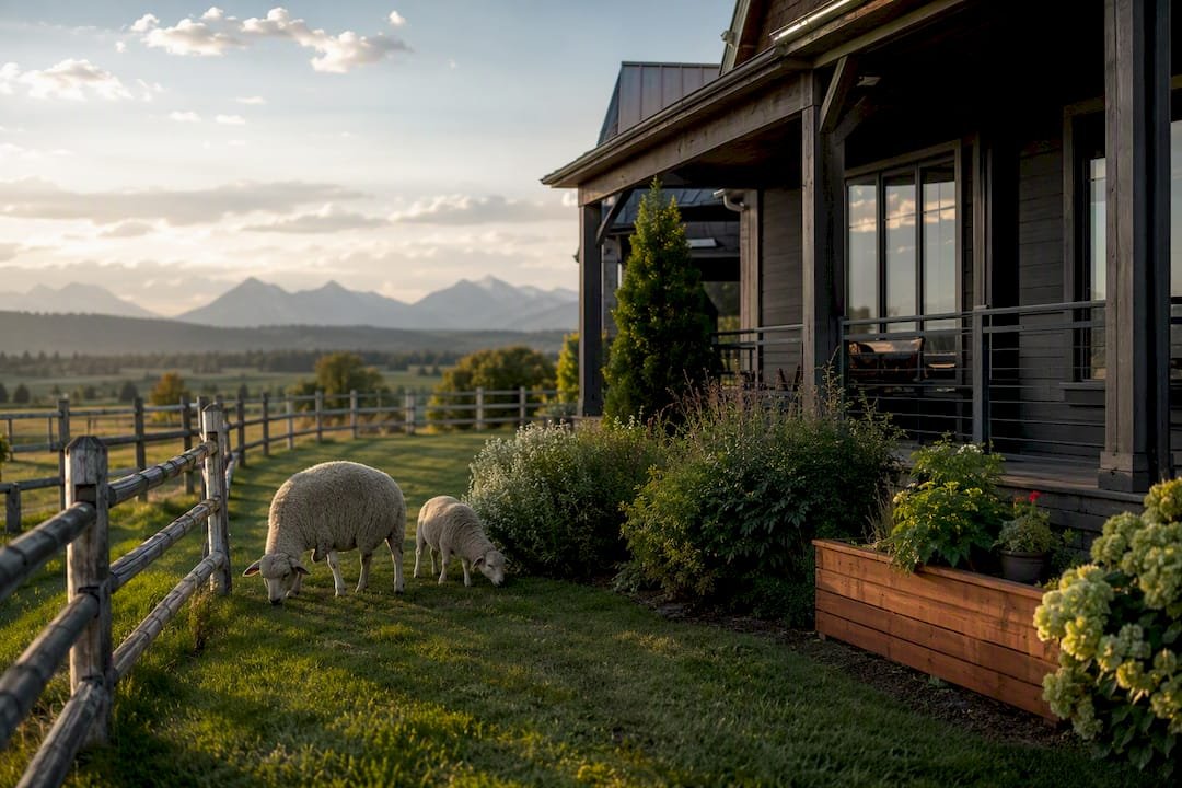 Luxury acreage home with horses and chickens