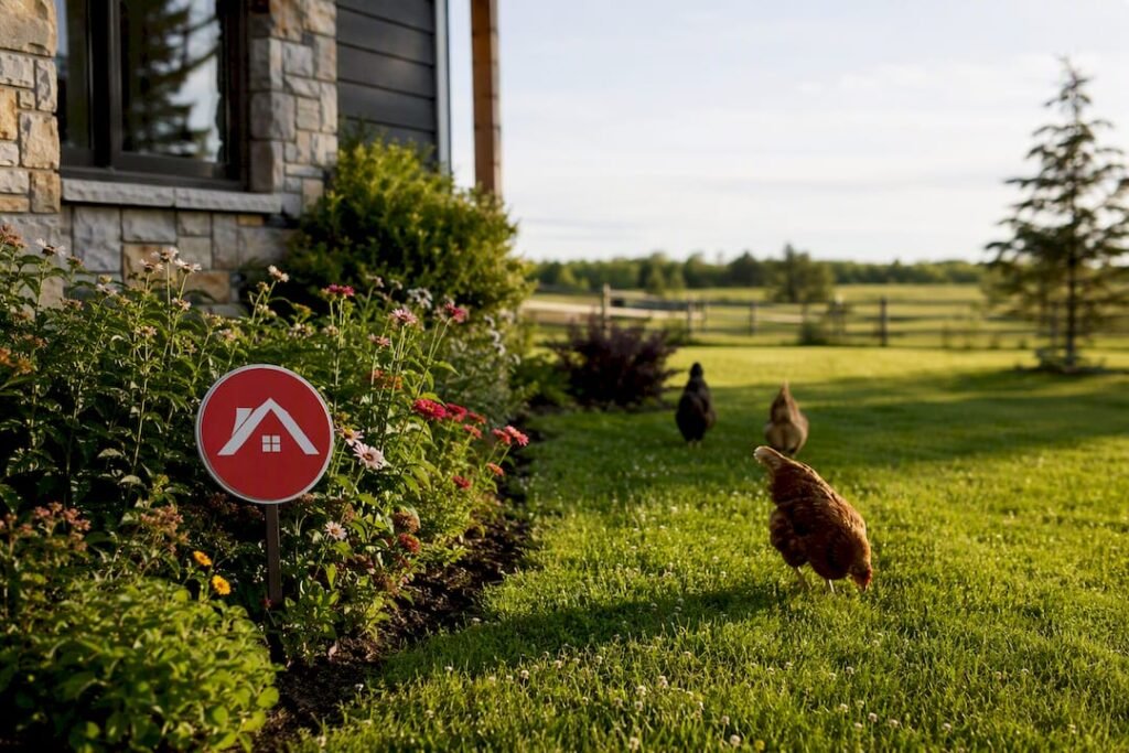 Luxury acreage home with horses and chickens