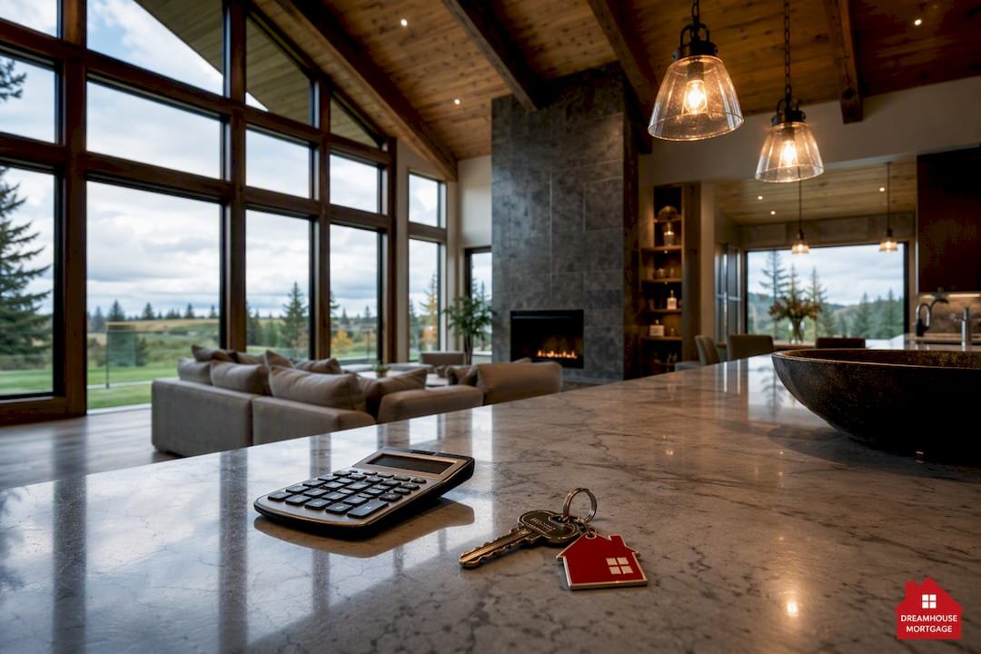Luxury Calgary home illustrating mortgage equity decisions