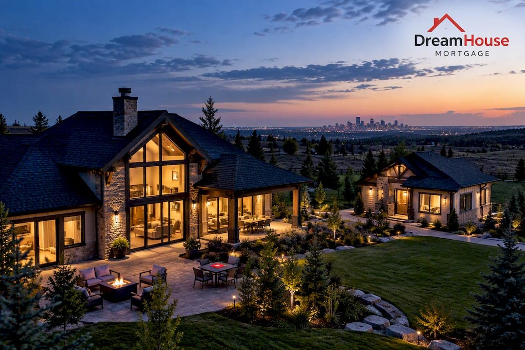 Luxury acreage home with secondary rental suite