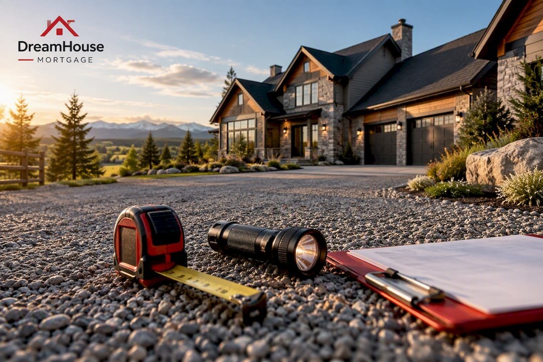 Luxury acreage home prepared for inspection