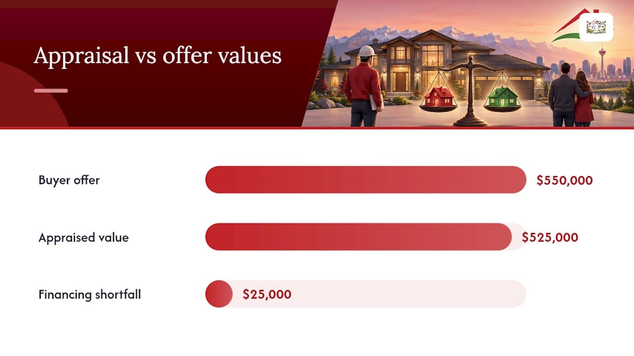 5–10 DAY WINDOW: APPRAISAL VS INSPECTION MISTAKES CALGARY BUYERS MAKE 1 How appraisals work in Canada — overview diagram