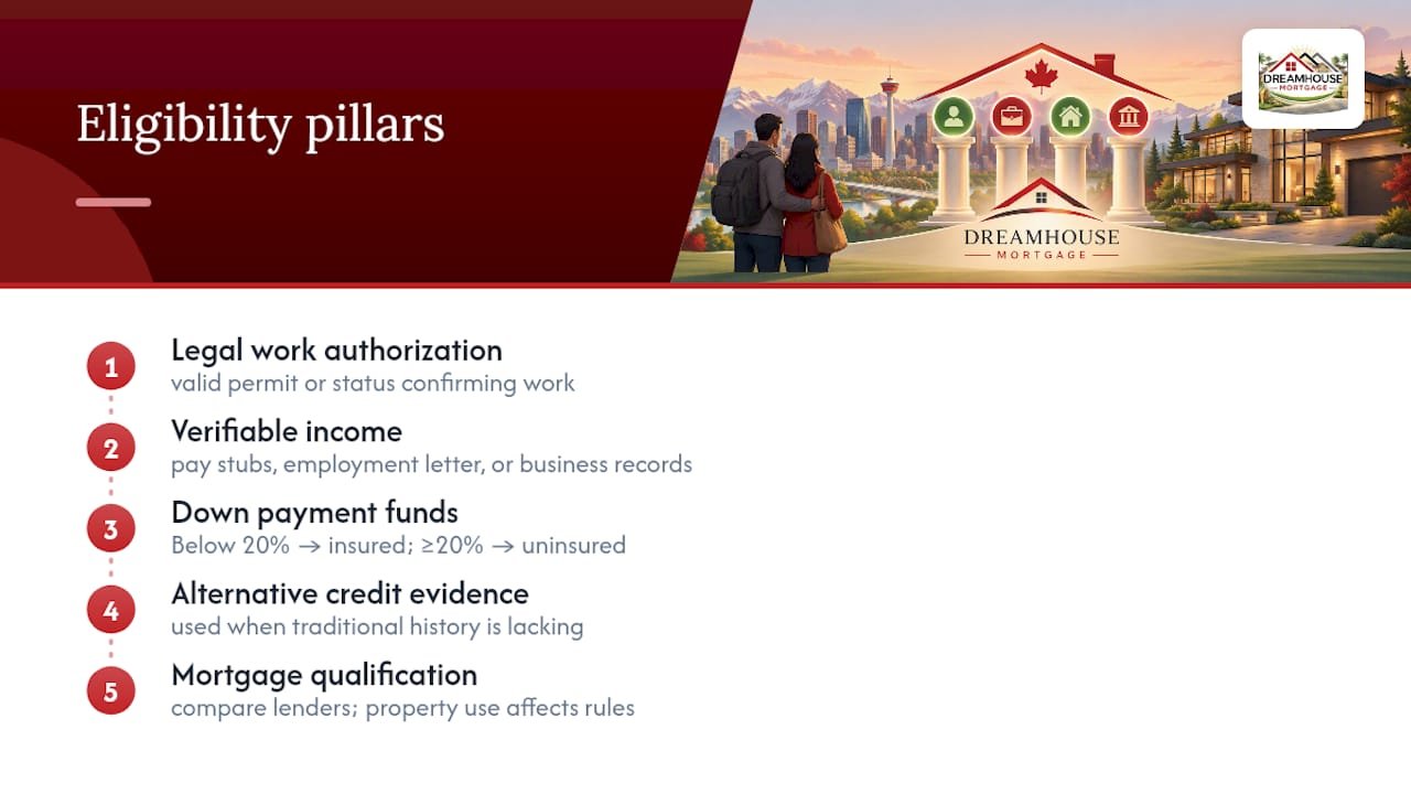 Four pillars of newcomer mortgage eligibility