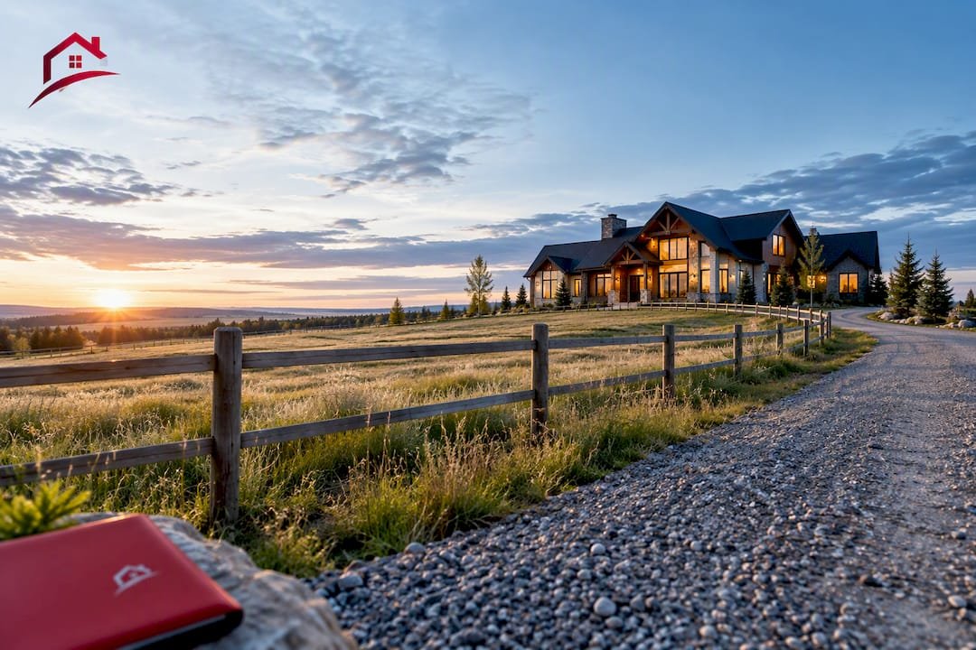 Luxury Alberta acreage home and surrounding land
