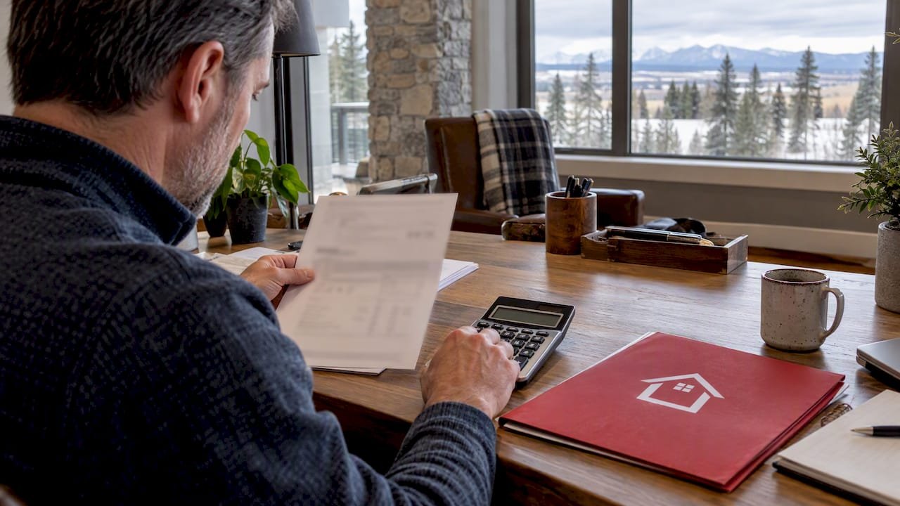 Mortgage payout calculation in acreage home