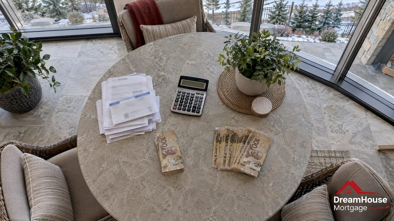 CANADA’S 65% REVOLVING CAP: MANULIFE ONE VS ALL-IN-ONE IN CALGARY 1 Calculator and bills for cash flow comparison