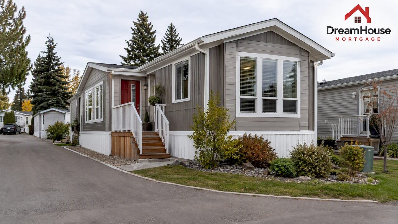 Luxury manufactured home in Calgary park