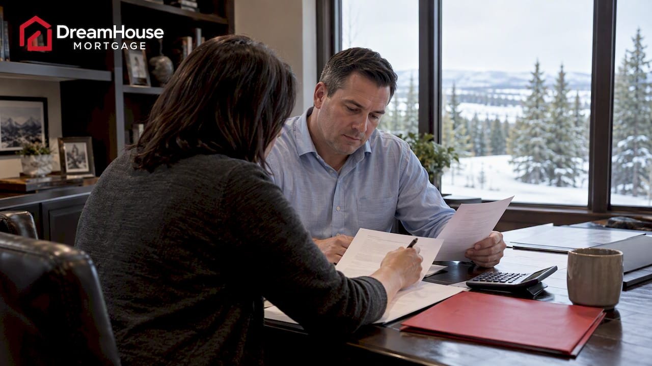 Homeowners reviewing refinancing options at home