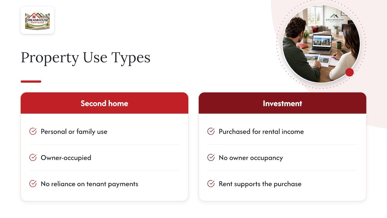 Second home and investment property comparison